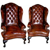 Antique PAIR OF WING CHAIRS