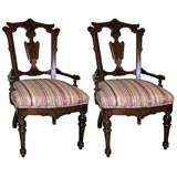 pair eastlake style side chairs