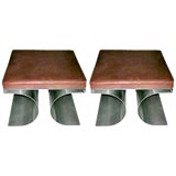 Michel Boyer pair of stools