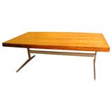 Danish Rosewood Desk with Chrome Legs
