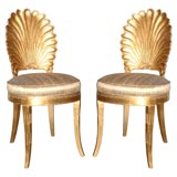 PAIR OF OCCASIONAL CHAIRS IN THE STYLE OF GROULT