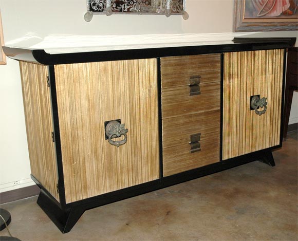 Paul Frankl Chinese deco cabinet brown saltzman