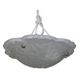 Lalique Style Molded Glass Ceiling Shade