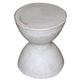 Brancusi style ceramic side table