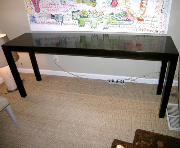 Parsons style console table