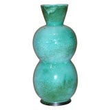 Tall Green Ceramic Vase
