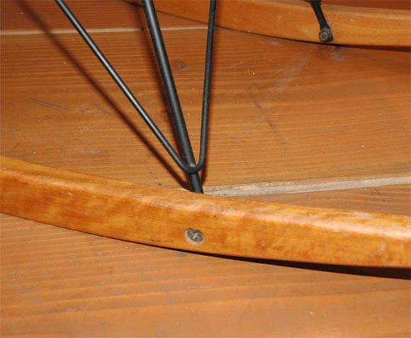 Salmon 1st production Zenith rope edge rocker by Charles Eames 2