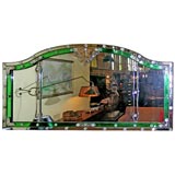 Venetian  green glass mirror