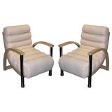 Vintage JAY SPECTRE PAIR OF LOUNGE CHAIRS