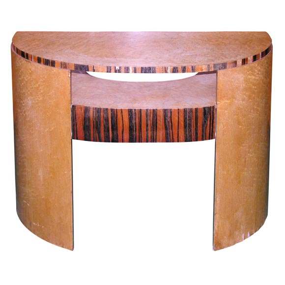 Demi Lune Writing Table, by Henri Khan