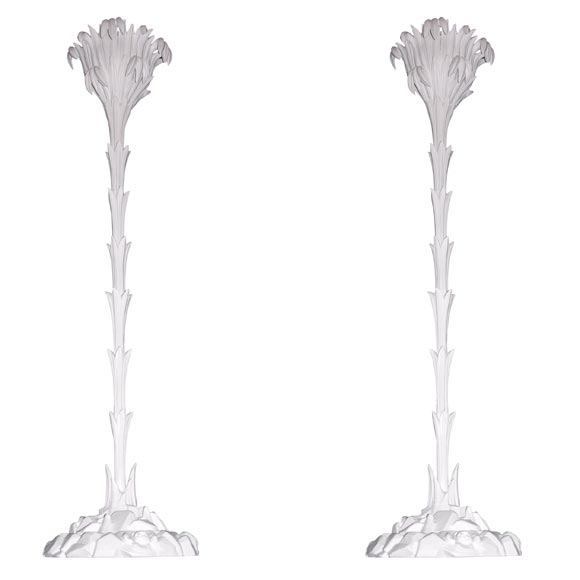 Pair Of Wall  Floor Lamps By Serge Roche For Sale
