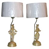 Vintage The most gracious Venetian table lamps