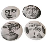 Four Themes and Variations Plates by Piero Fornasetti