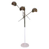 Three Head Chrome Floor Lamp