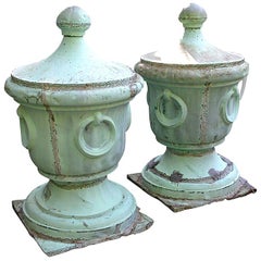 Antique Pair 19th Century Copper Finals