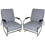 One Royal Chrome lounge chairs