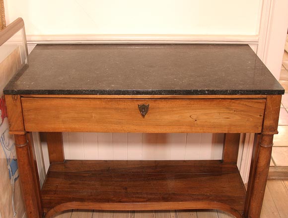 Empire Style Console with Marble Top