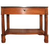 Empire Style Console with Marble Top