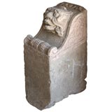 Pair of Satyr Mask Stone Corbels