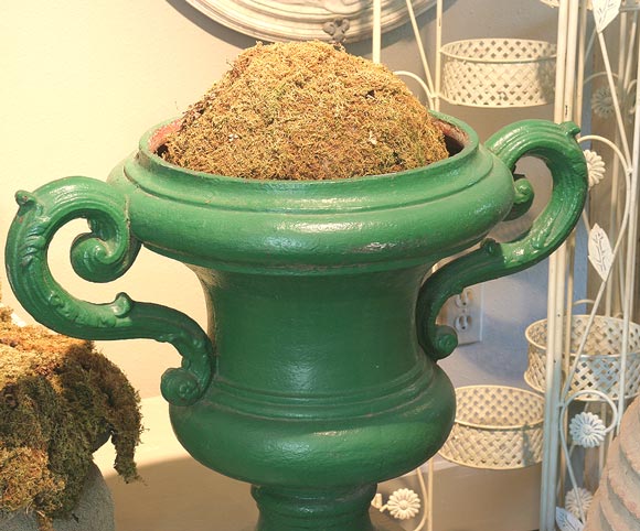 Pair of French Urns with Handles