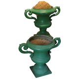 Pair of French Urns with Handles