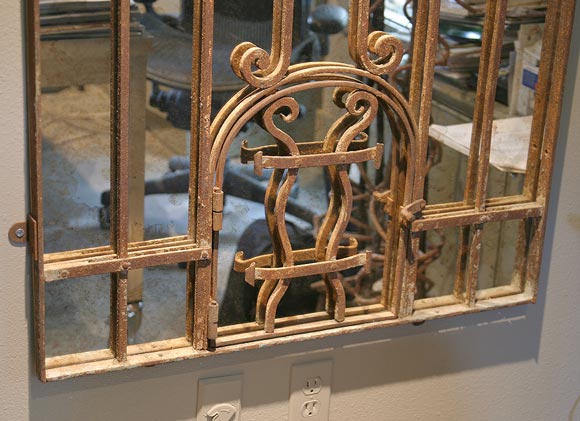 Italian Wrought Iron Garden Gate Mirror 2