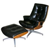 Heywood Wakefield Lounge Chair and Ottoman