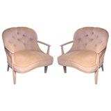 Pair of Lounge Chairs designed by Edward Wormley for Dunbar