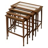 Four Mahogany Nesting Tables