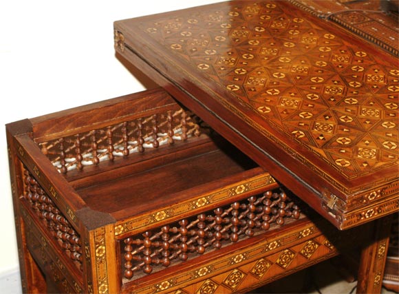 A pair of Ottoman inlaid game tables 1
