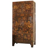 Chinoiserie Two-Part Cabinet