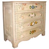 1880's Painted  Floral Cottage Chest
