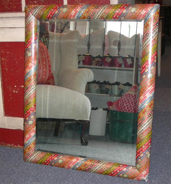 old 1920's Cigar Label Mirror