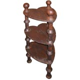 Folky Handmade 3 tier 1890's Heart Shelf