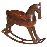 Antique Iron Rocking Horse