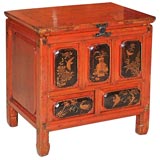 Antique Red Fujian Chest