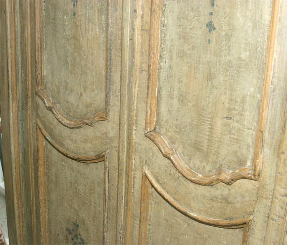 18th c. Italian Painted Door and Frame 4
