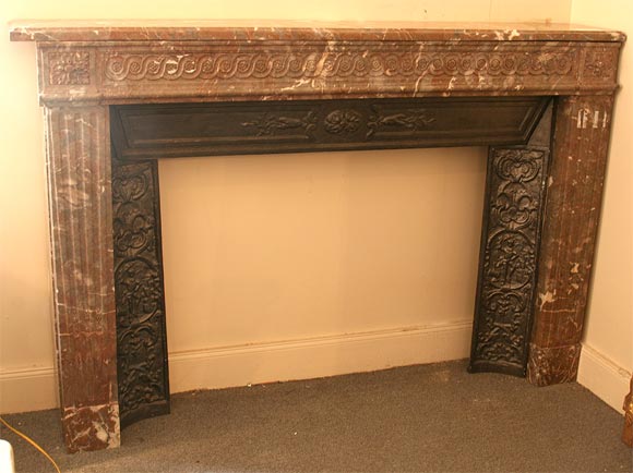 ITLALIAN NEOCLASSIC MARBLE MANTLE