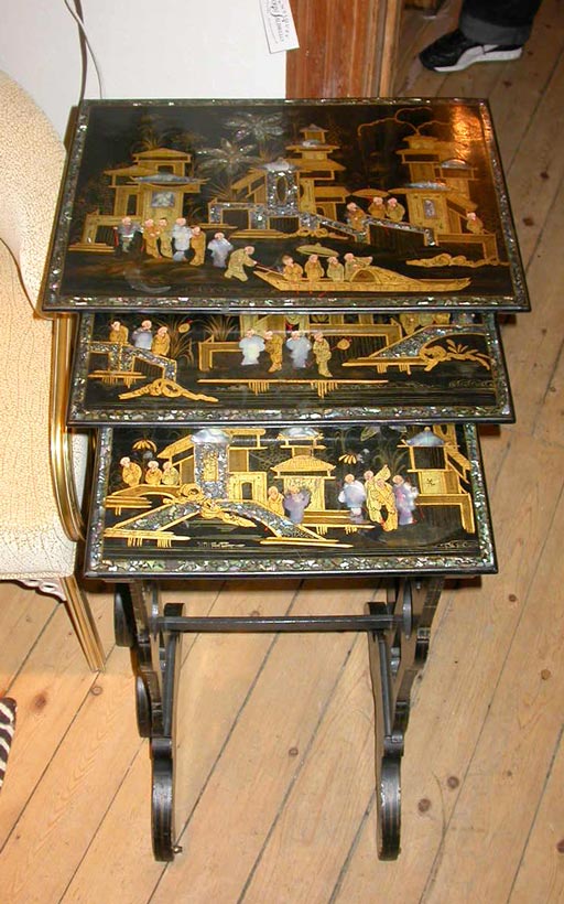Set of Lacquered Nesting Tables