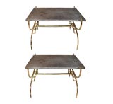 Pair of Slate Top Tables