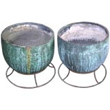 Pair of Copper Planters