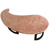 Teardrop Shaped Terrazzo Table