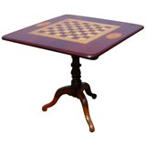 Cherry Tilt Top Inlay Game Table
