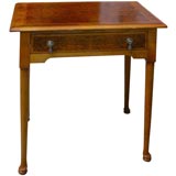 Polar Oak Veneer SideTable with Pad Foot