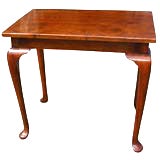 Stained Oak Pad Foot End Table