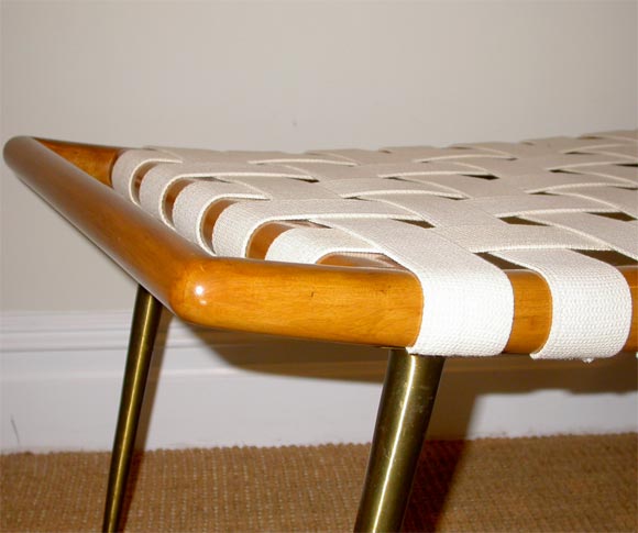 American Webbed Bench by T.H. Robsjohn-Gibbings for Widdicomb