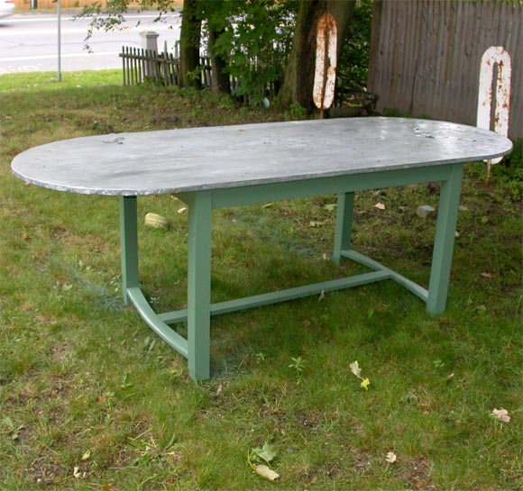 French zinc Top Table