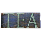 Vintage Boston Tea Shop Sign