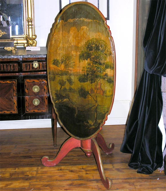 Baroque Painted Tilt-Top Table