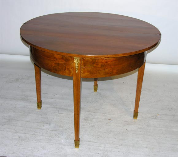 Italian Empire Walnut Game Table